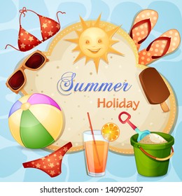 Summer holiday illustration