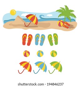 Summer holiday illustration 