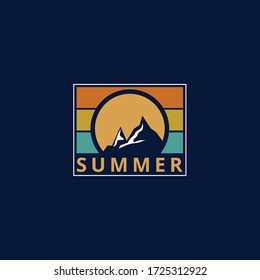Summer Holiday Logo Design Emblem