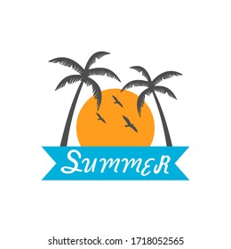 Summer Holiday Logo Design Vector Stock Vector (Royalty Free ...