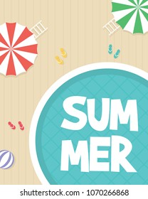 Summer holiday on the beach
