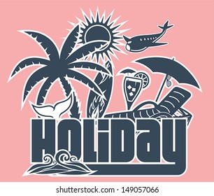 Summer holiday poster