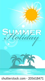 Summer holiday poster