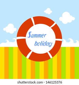 Summer holiday red float