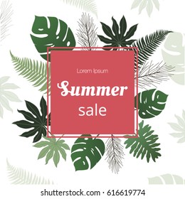 Summer Holiday and Summer Sale poster.