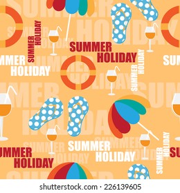 Summer Holiday seamless. vector