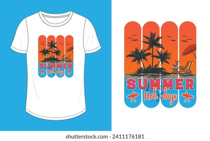 Summer Holiday T shirt Design