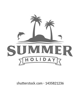 Palm Vector Illustration Relax Enjoy Summer Stock Vector (Royalty Free ...