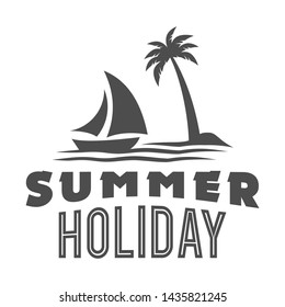 summer and holiday template illustration