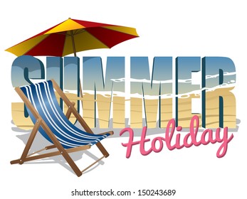 Summer holiday text