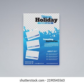 Summer Holiday Travelling  and Tourism Brochure,flyer design