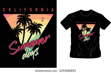 summer holiday t-shirt design editable template, sunset, weekend, enjoyment