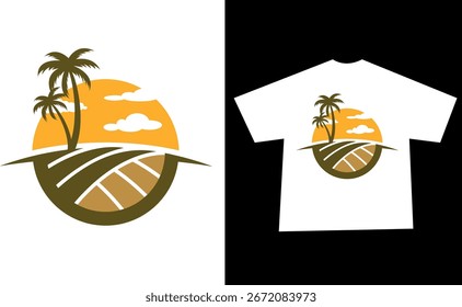 Vetor de design de camiseta verão