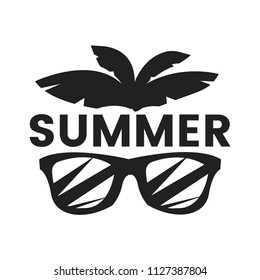 Summer and holiday typography illustration