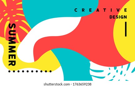 Summer holiday with typography  letter and web banner beautiful  background on the leaf tropical. for vector illustration, flyer, and invitation, brochure design