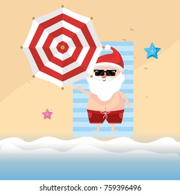 Summer Holiday Vacation With Santa Claus