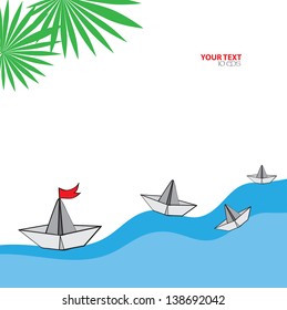 Summer holiday vector design