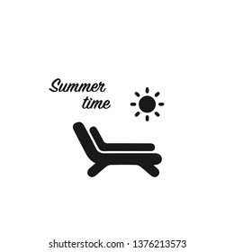 Summer holiday vector icon