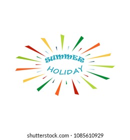 Summer holiday vector illustration.