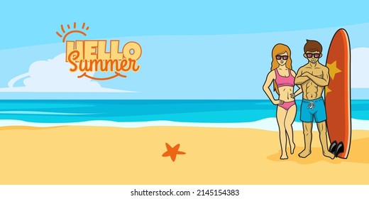 summer holiday vector illustration design