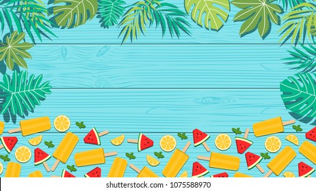 Summer holiday vector illustration