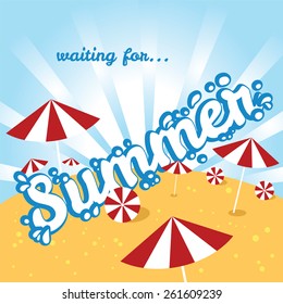 Summer holiday web and print template
