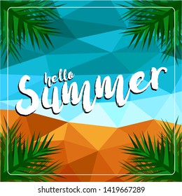 Summer Holidays Backgorund Vector Illustration. EPS10