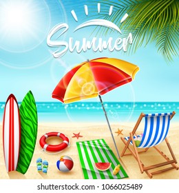 Summer holidays background