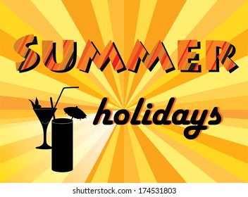 Summer holidays background.