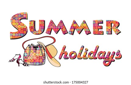 Summer holidays background.