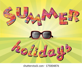 Summer holidays background.