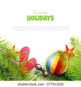 Summer holidays background with place for your text