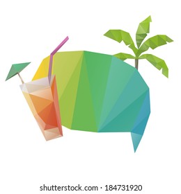 Summer holidays background, vector illustration