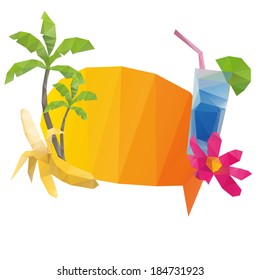 Summer holidays background, vector illustration