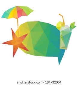 Summer holidays background, vector illustration