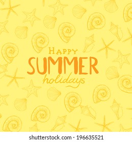 Summer Holidays Background. Vector Illustration. Eps 10