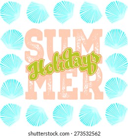 Summer Holidays Background Vector Illustration for Your Design.