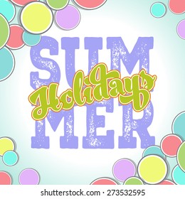 Summer Holidays Background Vector Illustration for Your Design.