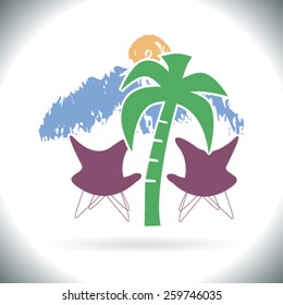 Summer holidays beach