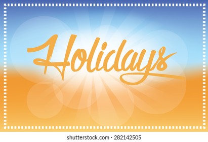 Summer Holidays beach background