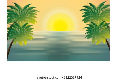 summer holidays beach scene