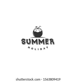 Summer holidays design elements. Retro and vintage templates. Labels, Badges,emblem,vector illustration
