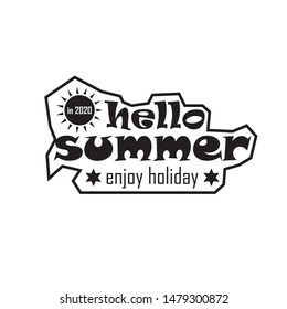 Summer holidays design elements set. Retro and vintage templates. Labels, Badges,emblem,vector illustration
