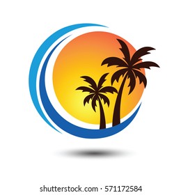 Summer holidays design Labels, Badges,emblem,vector illustration