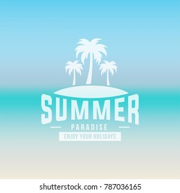 Summer holidays design Labels, Badges,emblem,vector illustration