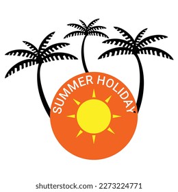 Summer holidays design over white background, Vector illustration.