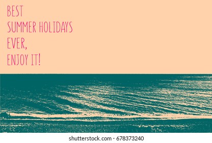 Summer. Summer holidays design. Tropical vector illustration.