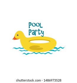 Summer Holidays Icon Beach Party Travel Stock Vector