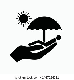 summer holidays icon vector isolated