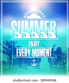 Summer holidays illustration